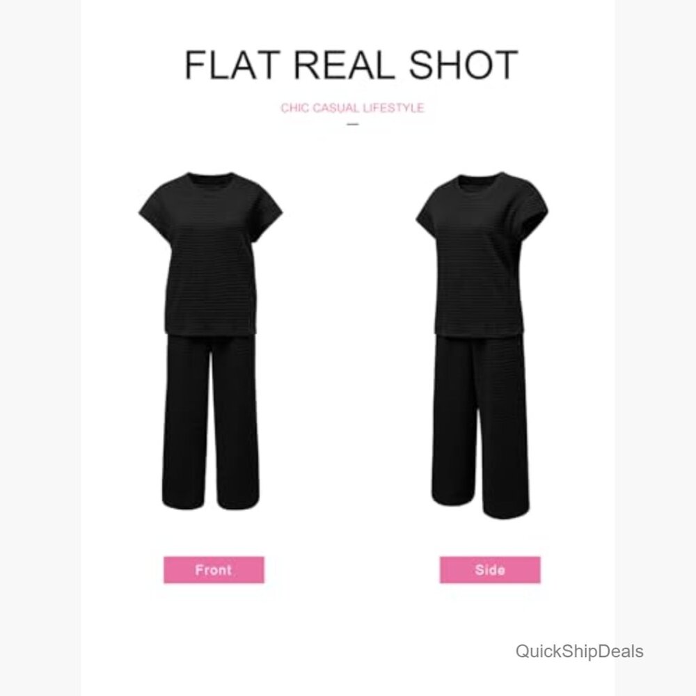 Polyester Elastane Two Piece Sweatsuit Lounge Set - image 5